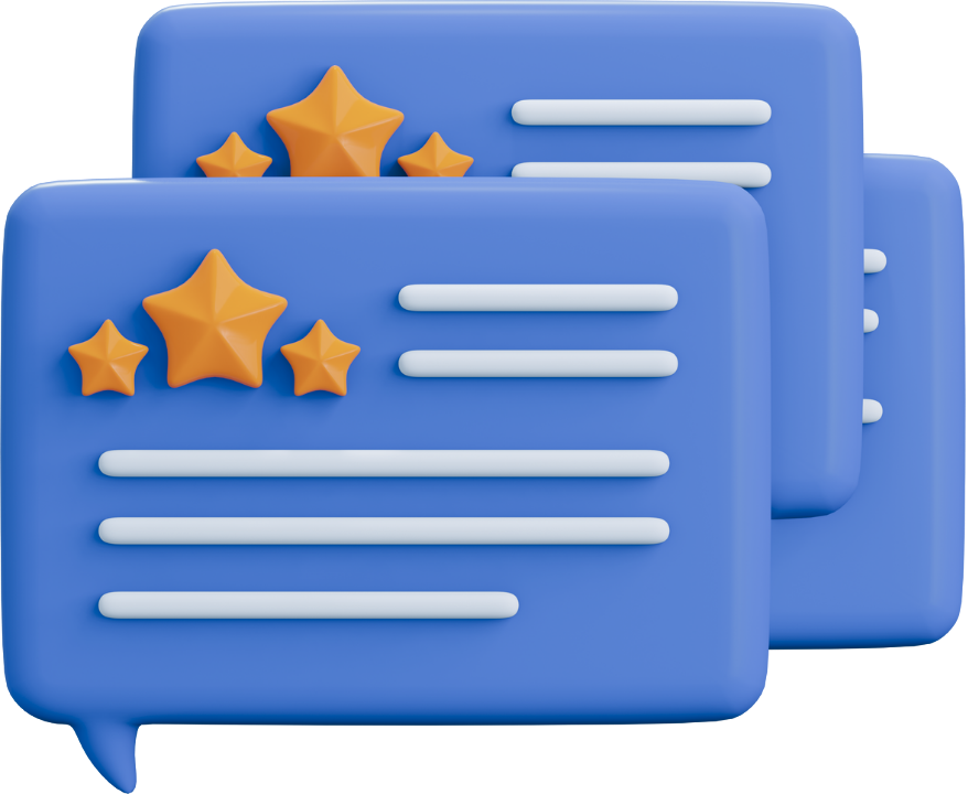 Ilustración de reseñas y confianza